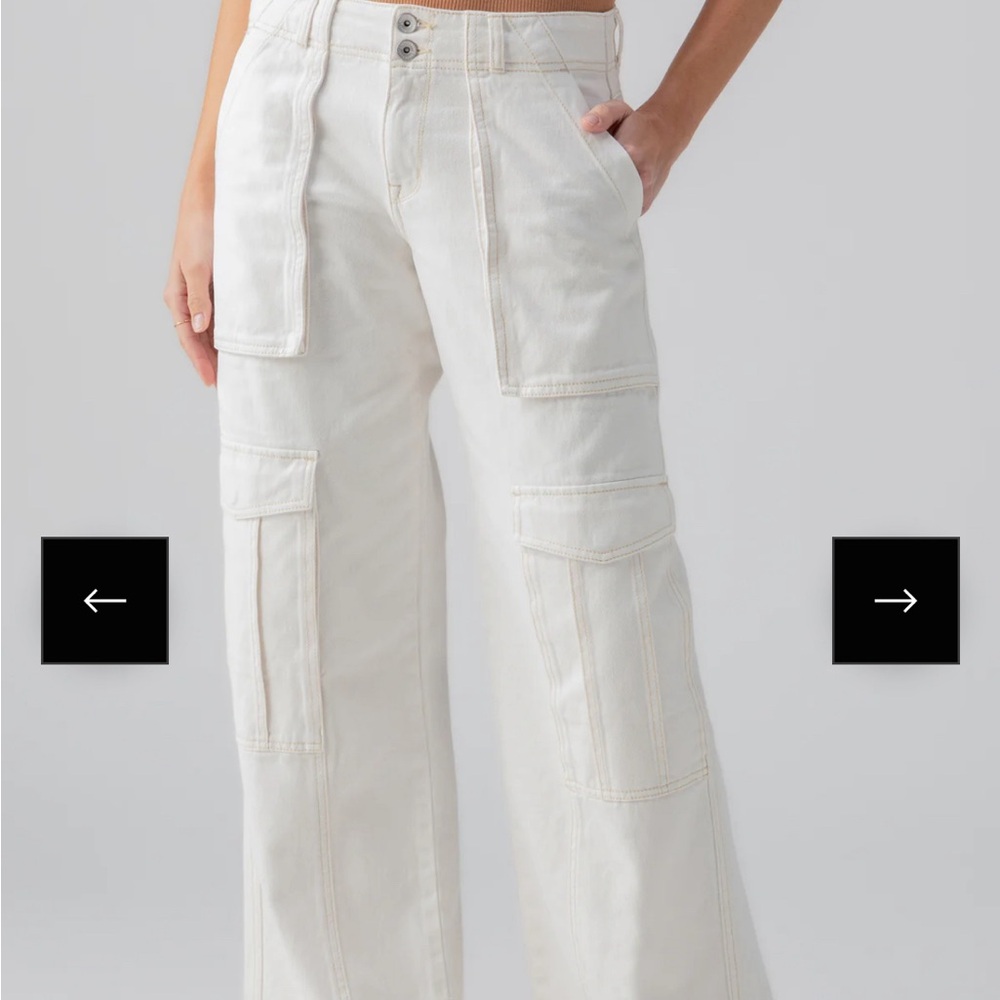 Sanctuary white cargo capris